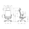 SILLA OFICINA GAMA SENIOR SE1600 CROMAD - CR1201-7