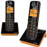 TELÉFONO INALÁMBRICO DUO S280 NEGRO / NARANJA ALCATEL - 3700601425413