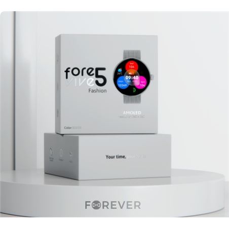SMARTWATCH FOREVIVE SB-365 SILVER FOREVER - GSM180309-2