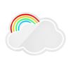 ESPEJO DECORATIVO CON NEON LED CLOUD MULTICOLOR FOREVER - RTV200019