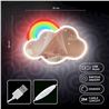ESPEJO DECORATIVO CON NEON LED CLOUD MULTICOLOR FOREVER - RTV200019-1