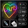 LAMPARA DECORATIVA NEON LED LOVE IN HEART FOREVER - RTV100439-1