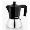 CAFETERA ITALIANA 6 TAZAS INDUCCION INOX NEGRA MONIX - M863003