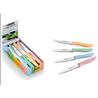 PACK EXPOSITOR 24 CUCHILLOS VERDULEROS COLORES SURTIDOS MONIX - M219901