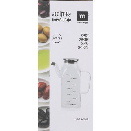 JARRA MEDIDORA BOROSILICATO 1000ML CON TAPA METALICA - BY01018277937-1