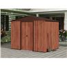 CASETA DE METAL | PUERTAS CORREDERAS 185X245X208CM (4.5M2) EFECTO MADERA SG - SG0120-1