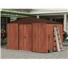 CASETA DE METAL | PUERTAS CORREDERAS 304.5X243X214.5 (7.4M2) EFECTO MADERA - SG0121-1