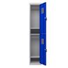 TAQUILLA METÁLICA 2 PUERTAS 1800X300X500MM AZUL CROMAD - CR1184-2