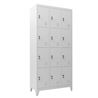 TAQUILLA METÁLICA CON PATAS 12 PUERTAS 1900X1000X500MM CROMAD - CR1182