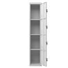 TAQUILLA METÁLICA 4 PUERTAS 1800X300X500MM CROMAD - CR1180-2