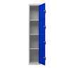 TAQUILLA METÁLICA 4 PUERTAS 1800X300X500MM AZUL CROMAD - CR1186-2