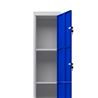 TAQUILLA METÁLICA 4 PUERTAS 1800X300X500MM AZUL CROMAD - CR1186-3