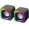 ALTAVOCES PC 2.0 8W RGB NEGROS MSCUBE MARS GAMING - MSCUBE