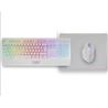 PACK GAMING TECLADO H-MEC | RATON | ALFOMBRILLA RGB BLANCO MCP124 MARS GAMI - MCP124WES