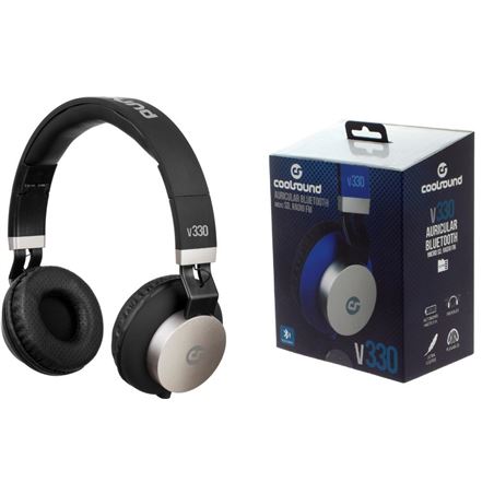 AURICULAR + MICRO V330 BLUETOOTH + MICRO SD + RADIO FM NEGRO COOLSOUND - CS0155