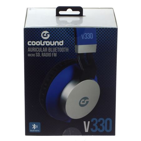 AURICULAR + MICRO V330 BLUETOOTH + MICRO SD + RADIO FM NEGRO COOLSOUND - V330