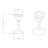 TABURETE MULTIUSOS BALANCIN DESIGN VERDE CROMAD - CR1151-1