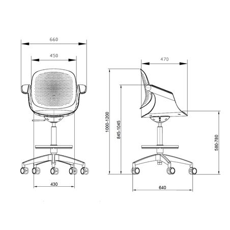 SILLA / TABURETE DE OFICINA TOP WORK GRIS CLARO CROMAD - CR1154-6