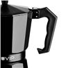 CAFETERA 3 TAZAS ALUMINIO NEGRO MATE ANTIADHERENTE MUVIP - MV0606-3