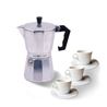 CAFETERA 3 TAZAS ALUMINIO ANTIADHERENTE MUVIP - MV0600