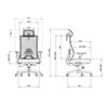 SILLA OFICINA GAMA SENIOR SE8000 CROMAD - CR1130-6