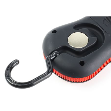 LINTERNA LED RECARGABLE 220LM + 15LM CON IMAN Y GANCHO MADER - 89280-3