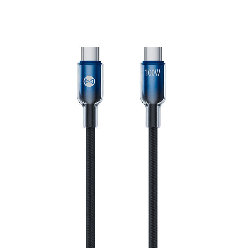 CABLE NYLON TRENZADO TIPO C TIPOC HASTA 100W 1 METRO NEGRO FOREVER - GSM187034