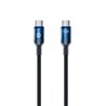 CABLE NYLON TRENZADO TIPO C TIPOC HASTA 100W 1 METRO NEGRO FOREVER - GSM187034
