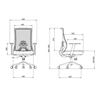 SILLA OFICINA GAMA SENIOR SE6000 CROMAD - CR1128-5