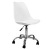 SILLA DE ESCRITORIO CON RUEDAS 97X47X58CM BLANCA - 80034