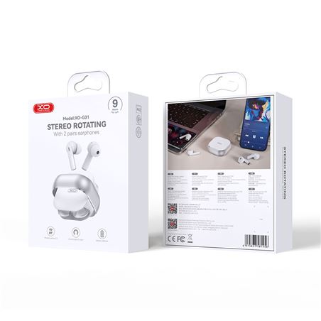 AURICULARES TWS BLUETOOTH G31 CON 4 AURICULARES XO - XOG31-1