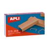 GRAPAS COBRE 22/6 - 24/6 CAJA 1000 UNIDADES GALVANIZADAS APLI - 18142