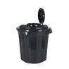 CUBO BASURA 50 LITROS CON TAPA Y ANCLAJE NEGRO - 854018.