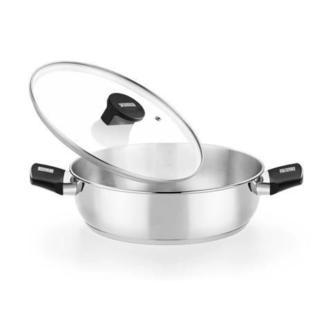 RUSTIDERA 26CM CON TAPA VIDRIO ELITE MONIX - M246026