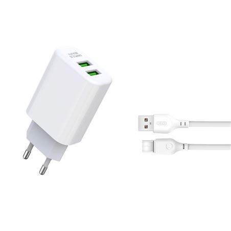 PACK CARGADOR DE CORRIENTE L85C 2.4A | CABLE TIPO C XO - XOL85TC