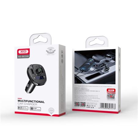 TRANSMISOR FM BCC05 BLUETOOTH QUICK CHARGE 3.0 XO - XOBCC05-3