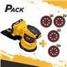 PACK LIJADORA ROTORBITAL 125MM 20V 2AH + JUEGO DE 40 LIJAS BLIM - PACKBLIM11-1