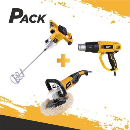 PACK DECAPADOR 2000W + MEZCLADOR ELECTRICO 1500W + PULIDORA 1500W BLIM - PACKBLIM13-1