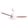 VENTILADOR DE TECHO 70W CON LUZ TRES TONALIDADES BLANCO JOCCA - 2172