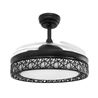 VENTILADOR DE TECHO CON LUZ Y ASPAS RETRACTILES NEGRO JOCCA - 2337-1