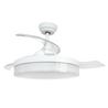 VENTILADOR DE TECHO CON LUZ Y ASPAS RETRACTILES BLANCO JOCCA - 2336