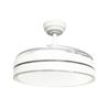 VENTILADOR DE TECHO CON LUZ Y ASPAS RETRACTILES BLANCO JOCCA - 2336-1