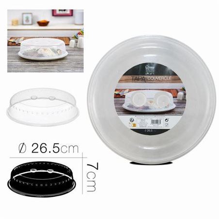 TAPA MICROONDAS TRANSPARENTE 26.5X7 - 24287