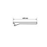 BANDEJA 900X400 + 2 SOPORTES PARA EXPOSITORES CROMAD - CR1209-1