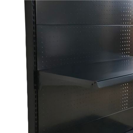 EXPOSITOR GÓNDOLA 900X450X1500MM NEGRO CROMAD - CR1208-3
