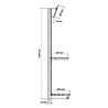 ESTANTERIA / EXPOSITOR DISPLAY 900X450X2200 COLOR NEGRO - CR1207-5