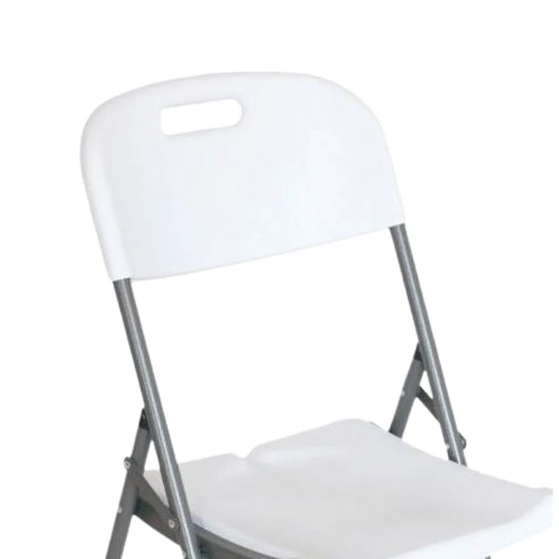SILLA RESINA PLEGABLE PRO 44X53X83CM BLANCA SUNGARDEN - SG0157-2