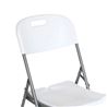 SILLA RESINA PLEGABLE PRO 44X53X83CM BLANCA SUNGARDEN - SG0157-2