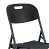 SILLA RESINA PLEGABLE PRO 44X53X83CM NEGRA SUNGARDEN - SG0158-2