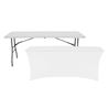FUNDA PARA MESA DE RESINA 180X74X74CM BLANCA SUNGARDEN - SG0160-1